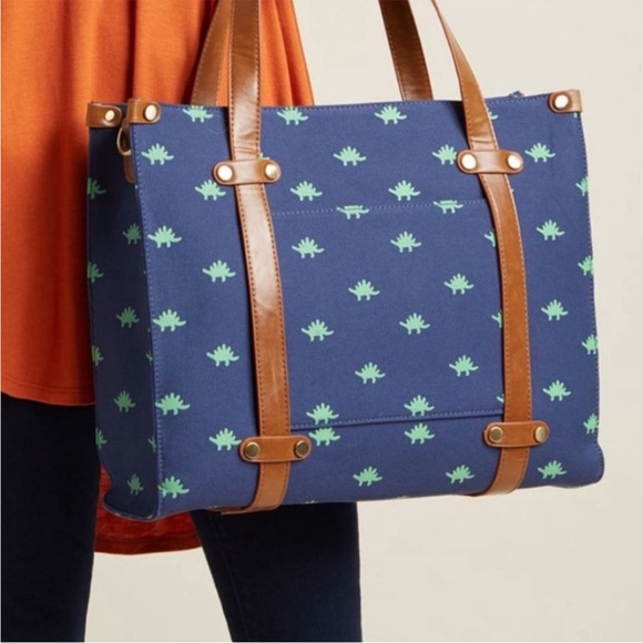 Modcloth Handbags - ModCloth Camp Director Dinosaur Tote Bag